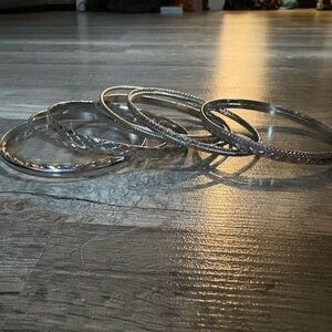 T.J.Maxx Silver Bracelet Set